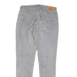 LEVI'S 710 Womens Jeans Grey Slim Skinny Denim W28 L28 Cotton Blend Zip
