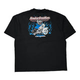 Harley Davidson Graphic T-Shirt - 3XL Black Cotton