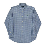 Polo By Ralph Lauren Checked Shirt - Small Blue Cotton