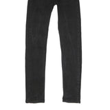 LEVI'S 510 Mens Slim Black Denim Raw Jeans W28 L32 Stylish Zip Closure