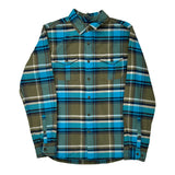 The North Face Checked Flannel Shirt - Medium Green Cotton