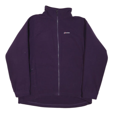BERGHAUS Womens Purple Jacket XL Polyester Blend Zip Outdoor Fleece Warm