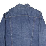 CWG Mens Blue Denim Cotton Button Jacket L Classic Casual Workwear
