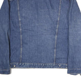 CWG Mens Blue Denim Cotton Button Jacket L Classic Casual Workwear