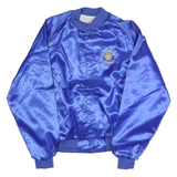 WESTARK Mens Blue Nylon Button Jacket L Plain Optimist Embroidered