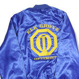 WESTARK Mens Blue Nylon Button Jacket L Plain Optimist Embroidered