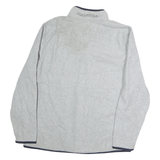 NAUTICA Mens Grey Pullover Plain Crew Neck Basic Knit 2XL Polyester Jumper