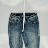 Vigoss Skinny Jeans - 28W UK 6 Blue Cotton