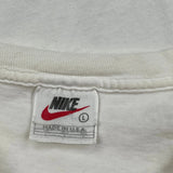 Nike T-Shirt - Large White Cotton