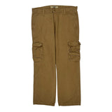 Wrangler Cargo Trousers - 37W 30L Brown Cotton