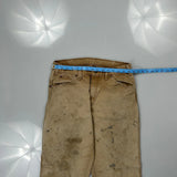 Dickies Carpenter Trousers - 30W 29L Beige Cotton