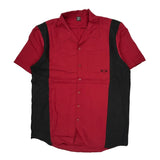 Oakley Striped Short Sleeve Shirt - Large Black Cotton