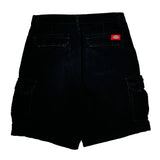 Dickies Cargo Shorts - 32W 10L Black Cotton