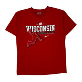 Wisconsin Basketball Nike College T-Shirt - Large Red Cotton