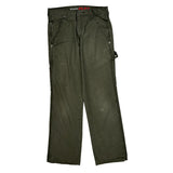 Dickies Carpenter Pants - 29W 30L Green Cotton Blend
