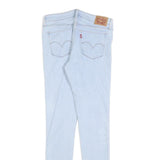 LEVI'S 711 Womens Jeans Blue Slim Skinny Denim Light W27 L32 Stretch Zip