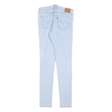 LEVI'S 711 Womens Jeans Blue Slim Skinny Denim Light W27 L32 Stretch Zip