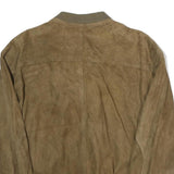 Mens Beige Button Jacket L Polyester Plain Casual Classic Button Closure