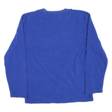 CHAPS Mens Blue Plain Jumper Crew Neck Basic Knit M Casual Polyester Blend