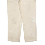 DICKIES Mens Jeans Beige Relaxed Straight Cotton Blend W36 L32 Workwear Utility