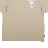 NIKE Mens Beige Graphic T-Shirt XL Short Sleeve Crew Neck Cotton Casual