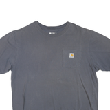 CARHARTT Mens Grey Pocket T-Shirt L Short Sleeve Crew Neck Workwear Casual
