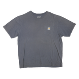 CARHARTT Mens Grey Pocket T-Shirt L Short Sleeve Crew Neck Workwear Casual