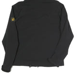 JACK WOLFSKIN Womens Black Outdoor Jacket UK 10 Polyester Blend Zip Hooded