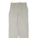 MAMMUT Mens Polyester Blend Beige Regular Zip Trousers W28 L33 Outdoor Walking