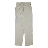 MAMMUT Mens Polyester Blend Beige Regular Zip Trousers W28 L33 Outdoor Walking