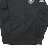 ADIDAS Womens Black Deutschland Track Jacket S Polyester Blend Zip Sportswear