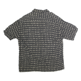 CAMPIA MODA Mens Black & Cream Patterned Summer Shirt XL Casual Fashion