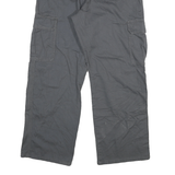 DICKIES Mens Relaxed Black Cargo Trousers W32 L30 Workwear Durable Zip Closure