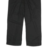 CALVIN KLEIN Womens Cotton Blend Black Regular Straight Trousers W32 L27 Smart