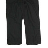 CALVIN KLEIN Womens Cotton Blend Black Regular Straight Trousers W32 L27 Smart