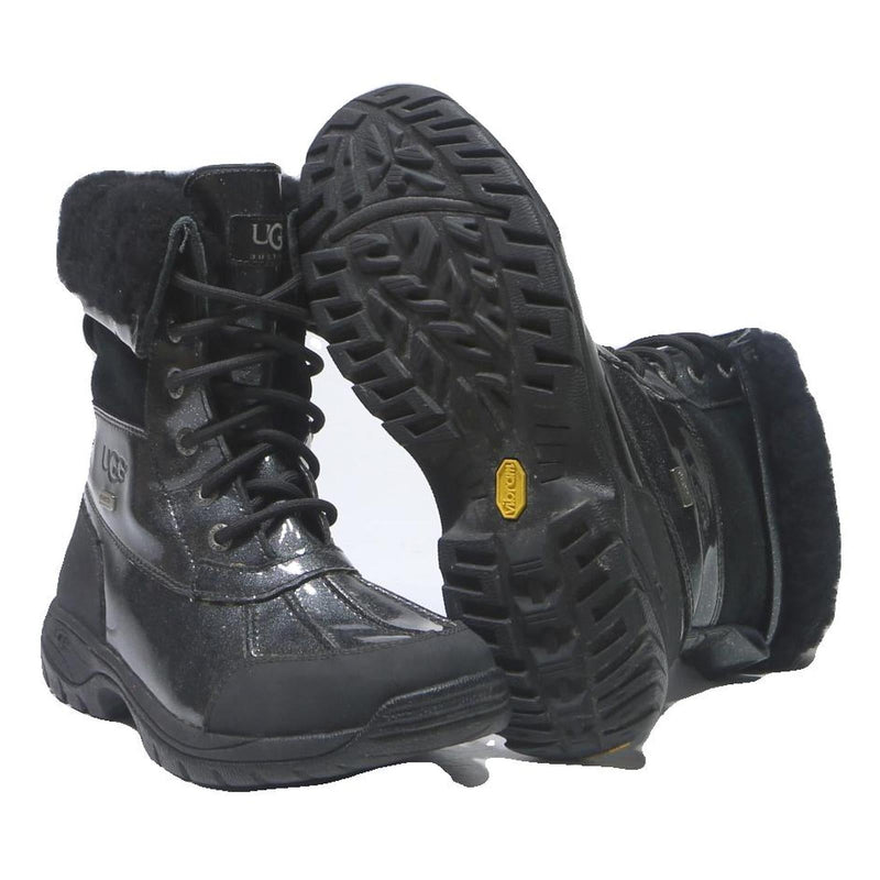 UGG Adirondack Boot Womens Black Synthetic UK 3 Winter Outdoor Waterproof