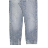 NEW CARGO Mens Cotton Blue Regular Straight Denim W34 L30 Button Closure Jeans