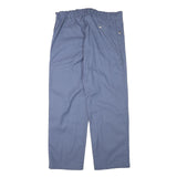 ASTRATEX Mens Blue Regular Straight Trousers W37 L31 Polyester Blend Zip Casual