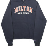 CHAMPION Mens Navy Miloton Academy Pullover Hoodie S Cotton Blend Casual