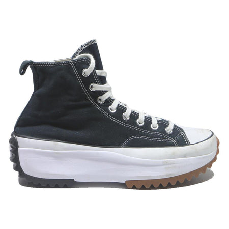 CONVERSE Run Star Hike Mens High Top Trainers Black & White Canvas UK 8.5 Chunky