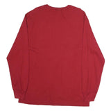 POLO RALPH LAUREN Mens Red XL Long Sleeve Crew Neck Cotton Classic T-Shirt