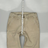 Carhartt Trousers - 30W 30L Beige Cotton