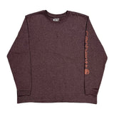 Carhartt Long Sleeve T-Shirt - 2XL Brown Cotton