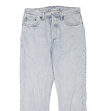 LEVI'S 501 Womens Jeans Light Blue Regular Straight Denim W30 L27 Classic Fit