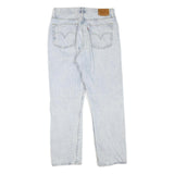 LEVI'S 501 Womens Jeans Light Blue Regular Straight Denim W30 L27 Classic Fit
