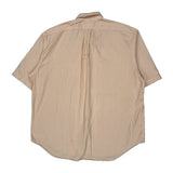 Ralph Lauren Striped Short Sleeve Shirt - XL Beige Cotton