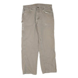 CARHARTT Mens Jeans Beige Regular Straight Denim Rinse W36 L32 Workwear Durable