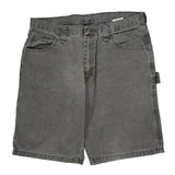 Wrangler Carpenter Shorts - 36W 10L Grey Cotton