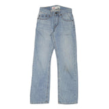 LEVI'S Womens Blue Regular Straight Denim Light W23 L25 Zip Jeans Casual