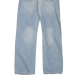 LEVI'S Womens Blue Regular Straight Denim Light W23 L25 Zip Jeans Casual